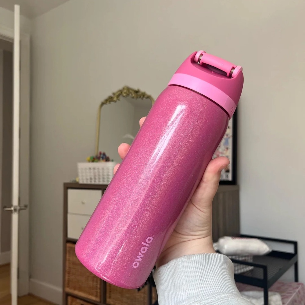 Owala FreeSip Stainless Steel Water Bottle / 32oz / Color: Owala Back Girl